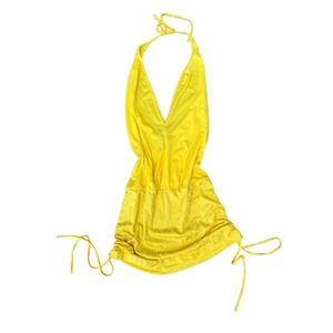 Rare Baby Phat yellow halter dress